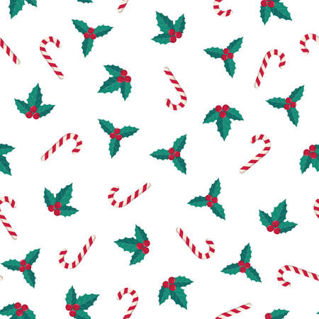 Winter holiday seamless pattern.のイラスト素材