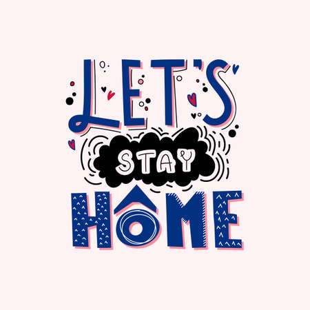 Vector lettering design for 2020 pandemic hazard alert.のイラスト素材