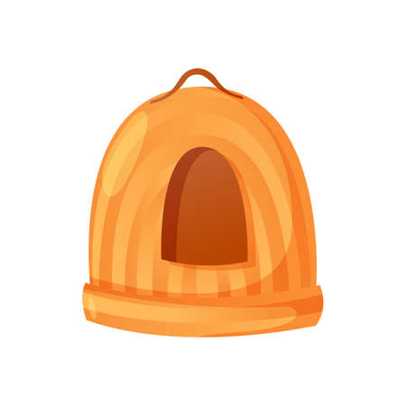 Cat bed cave in cartoon style isolated on white.のイラスト素材