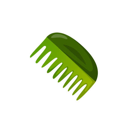 Fur comb in cartoon style isolated on white.のイラスト素材