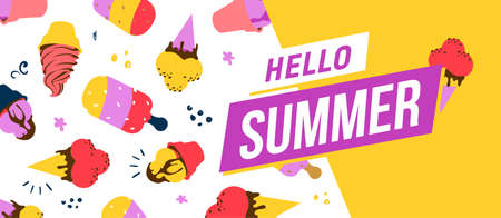 Summer season background.のイラスト素材