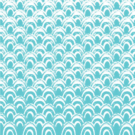Abstract geometric pattern with ocean blue or mint wave. Sea background.のイラスト素材