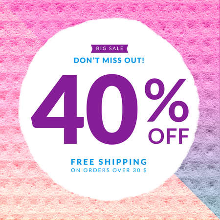 Modern social media banner template for online shopping. Template of sale banner and special offer...