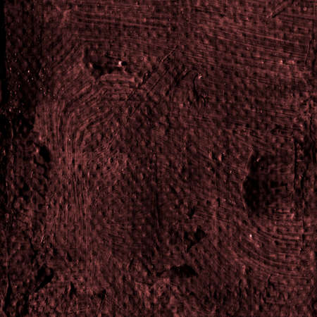 Abstract dark brown acrylic hand paint background. Part of oil painting with brush strokes. Background of detail of brown acrylic painting.の写真素材
