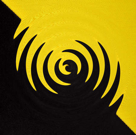 Abstract geometrical black and white background from curve swirl shapes. Design creativity pattern or textureの写真素材