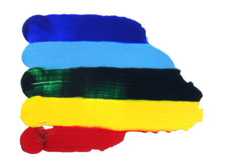 Abstract acrylic hand painted background. watercolor rainbow flag. Symbol of lgbt, peace and pride....