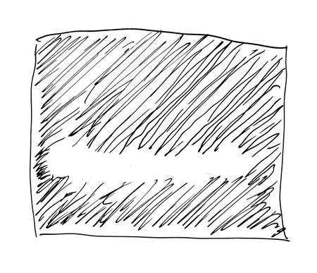 Black hand drawn ink texture with stripe and lines. Freehand patterns and background with place for your textの写真素材