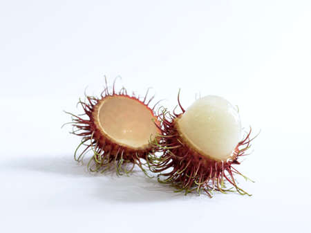 Rambutan isolated on white backgroundの素材