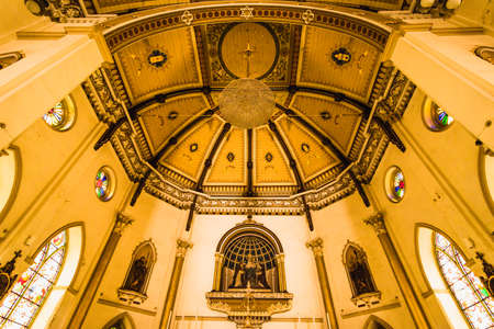 A colorful seascape with  a vivid sky backgroundの写真素材