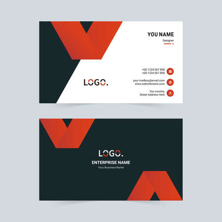 Business company corporate vector business cardのイラスト素材