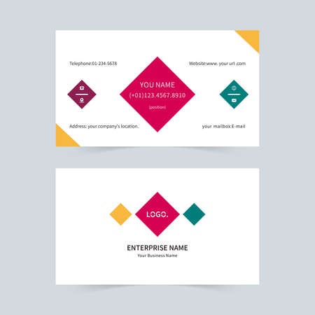 Color business universal business card templateのイラスト素材