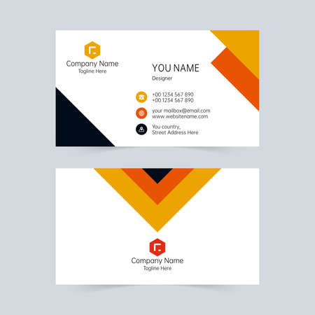 Color corporate business cardのイラスト素材