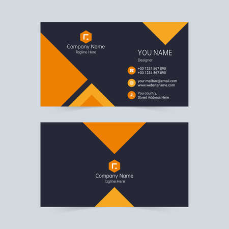 Simple and universal business cardのイラスト素材