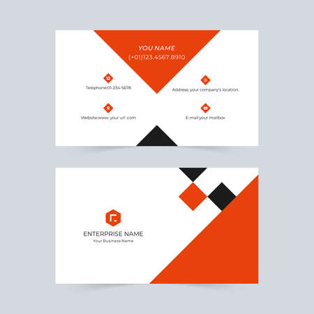 Simple creative corporate business card templateのイラスト素材
