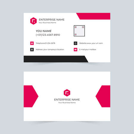 Corporate minimalistic business card templateのイラスト素材
