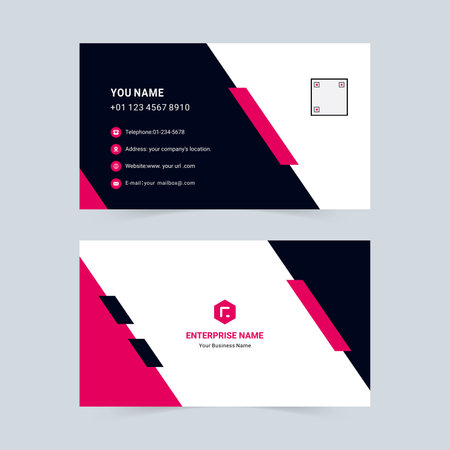 Company corporate universal vector business cardのイラスト素材