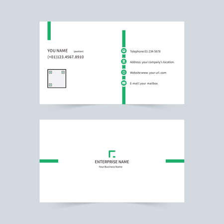 Simple business cardのイラスト素材