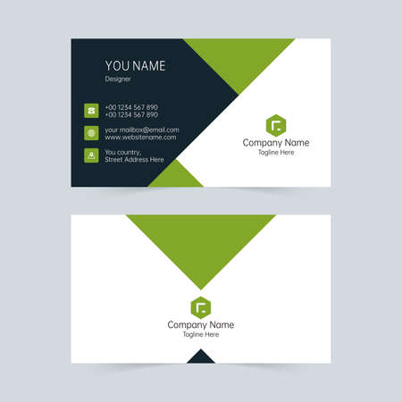 Simple style corporate vector business cardのイラスト素材