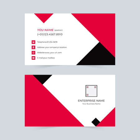Simple corporate business cardのイラスト素材