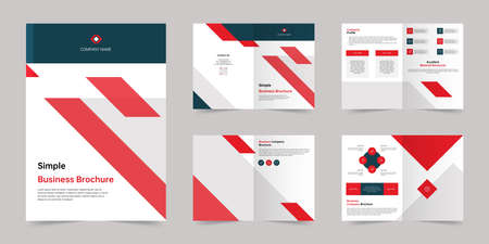 Company creative brochure vector templateのイラスト素材