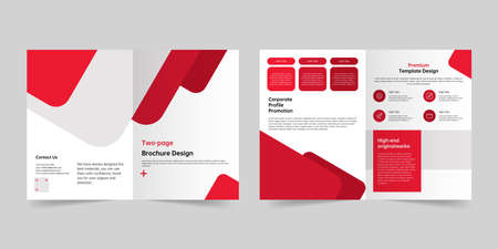 Company creative brochure vector templateのイラスト素材