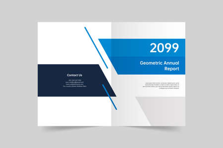 Simple geometric brochure cover templateのイラスト素材