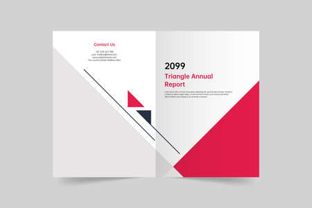 Simple brochure cover vector templateのイラスト素材