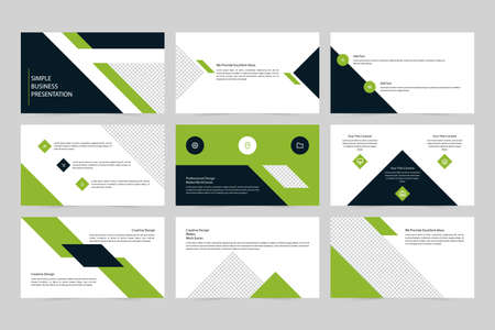 Business wind work slideのイラスト素材