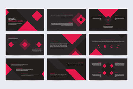 Business Minimalist Promotional Slide Presentationのイラスト素材