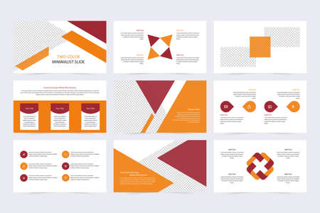 Business Minimalistic Vector Presentation Slidesのイラスト素材