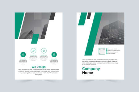 Simple company brochure templateのイラスト素材