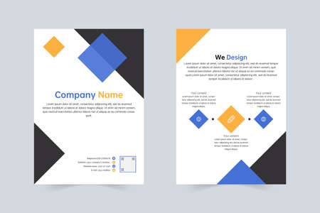 Creative company annual flyer templateのイラスト素材