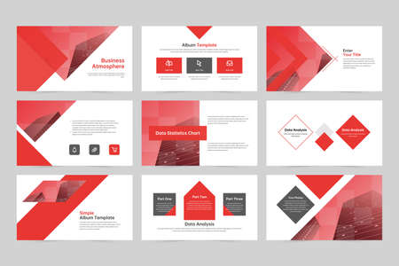 Business presentation layout design templateのイラスト素材