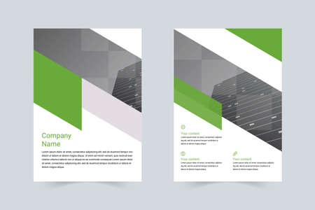 Minimalistic company A4 flyerのイラスト素材