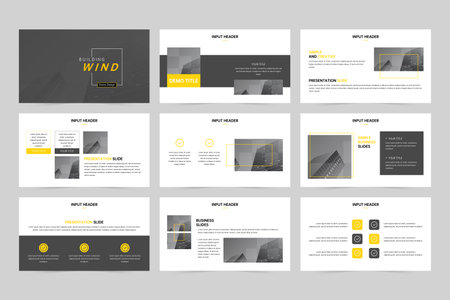 Minimal minimalistic presentation creative design templateのイラスト素材