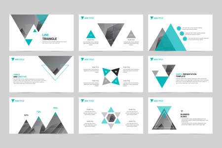 Concise presentation slides for corporate promotionのイラスト素材