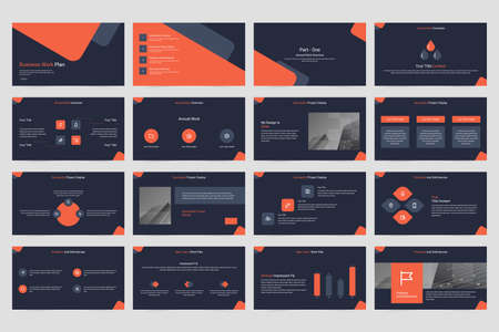 Company minimalistic vector slide presentationのイラスト素材