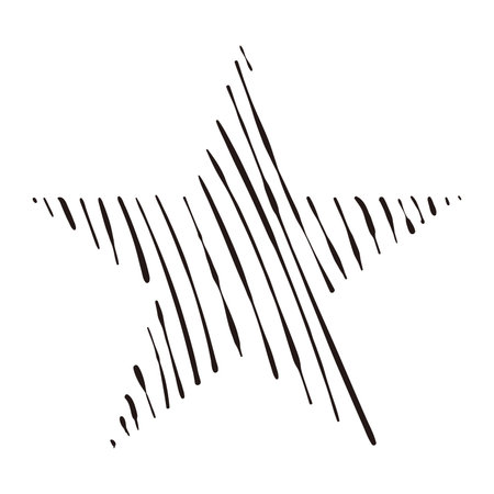 Abstract star line vector elementのイラスト素材