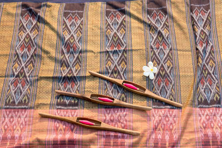 Thai silkの写真素材