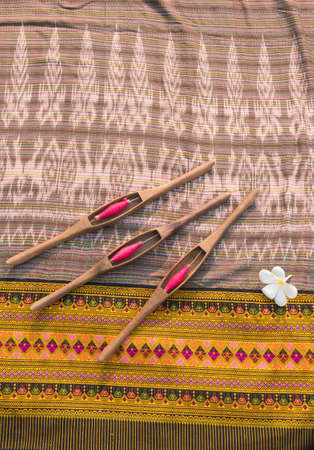 Thai silkの写真素材