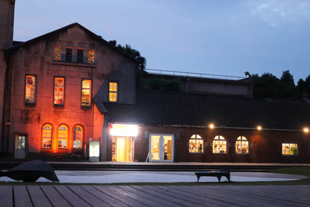 Tipei City - Taiwan -06 19 2023: The Huashan 1914 Creative Park in the evening.のeditorial素材