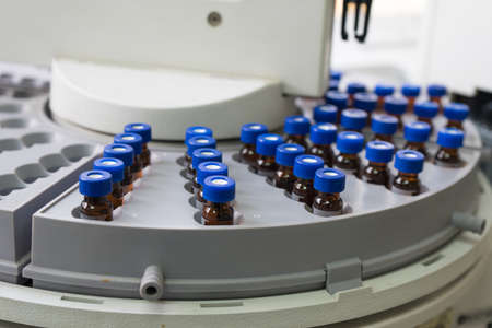 Sample test in vial for Gas chromatography (GC), is a common type of chromatography used in...