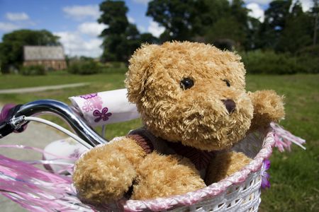A Teddy Bear's Bike Rideの写真素材