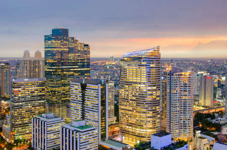 Bangkok City Twilightの写真素材
