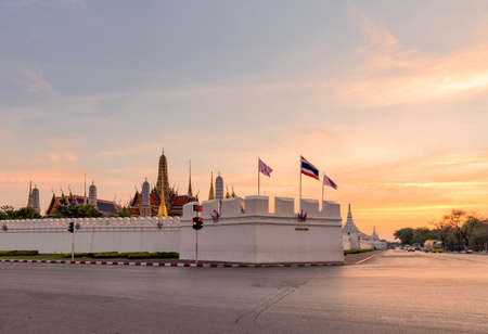 Wat Phra Kaew or Temple of the Emerald Buddha Bangkok Thailandの写真素材