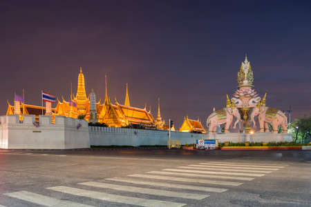Wat Phra Kaew or Temple of the Emerald Buddha Bangkok Thailandの写真素材