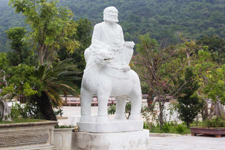 Statue of Linh Ung Pagoda. Guanyin buddha temple near Danang City,Vietnam.の写真素材