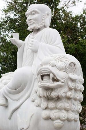 Statue of Linh Ung Pagoda. Guanyin buddha temple near Danang City,Vietnam.の写真素材