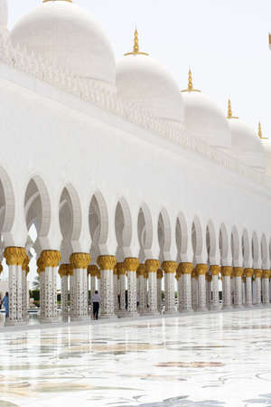 Abu Dhabi Sheikh Zayed White Mosque, Emiratesのeditorial素材