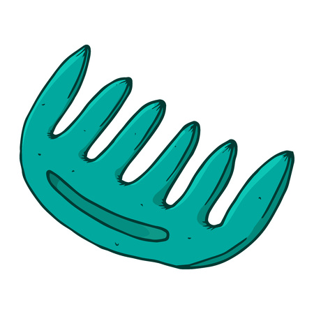 Comb for hair icon. Vector illustration of a comb. Hand drawn comb hair.のイラスト素材